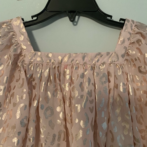 🎉HPx3🎉Gold Animal Print Chiffon Cover - Picture 4 of 7